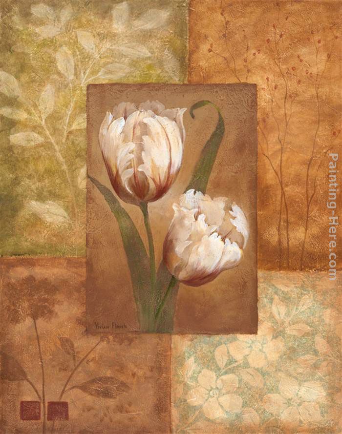 Tulip Dance I painting - Vivian Flasch Tulip Dance I art painting